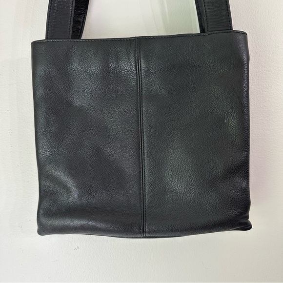 Apostrophe Genuine Leather black Shoulder Bag purse - Picture 5 of 15
